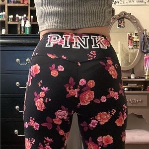Pink workout pants